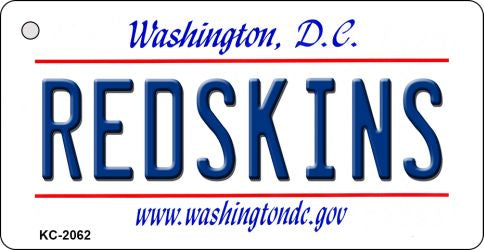Redskins Washington DC State License Plate Tag Key Chain KC-2062
