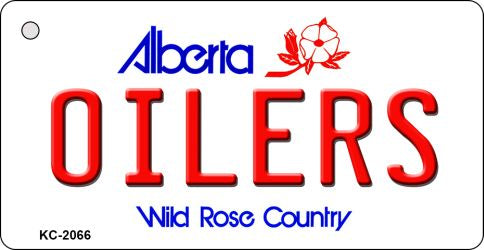 Oilers Alberta State License Plate Tag Key Chain KC-2066