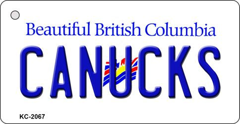 Canucks British Columbia State License Plate Tag Key Chain KC-2067