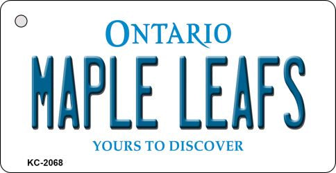 Maple Leafs Ontario State License Plate Tag Key Chain KC-2068