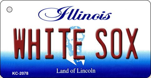 White Sox Illinois State License Plate Tag Key Chain KC-2078