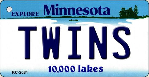 Twins Minnesota State License Plate Tag Key Chain KC-2081