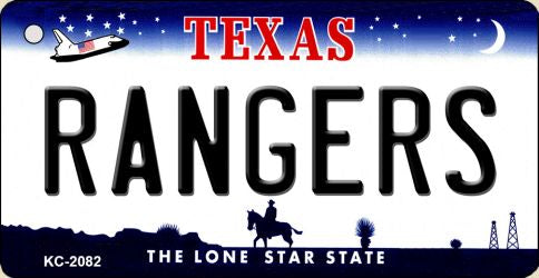 Rangers Texas State License Plate Tag Key Chain KC-2082