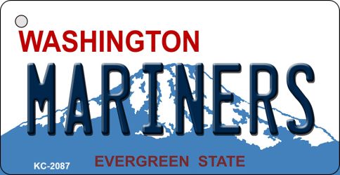 Mariners Washington State License Plate Novelty Metal Key Chain KC-2087