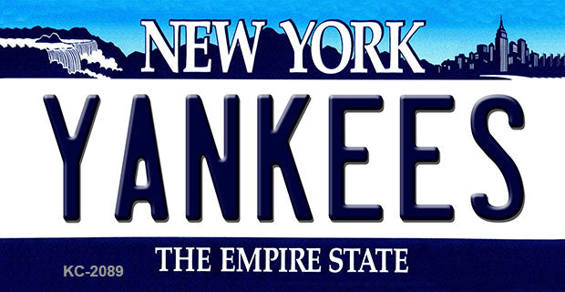 Yankees New York State Novelty Metal Key Chain KC-2089