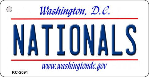 Nationals Washington DC State License Plate Tag Key Chain KC-2091