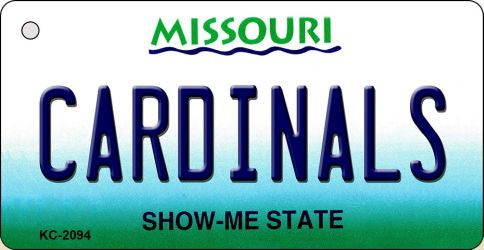 Cardinals Missouri State License Plate Tag Key Chain KC-2094