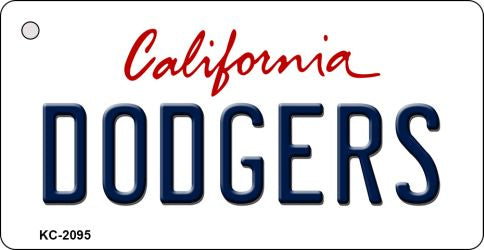 Dodgers California State License Plate Tag Key Chain KC-2095