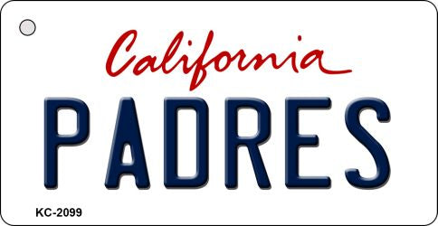 Padres California State License Plate Tag Key Chain KC-2099