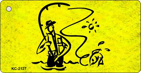 Fly Fishing Novelty Aluminum Key Chain KC-2127