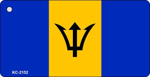 Barbados Flag Novelty Aluminum Key Chain KC-2152