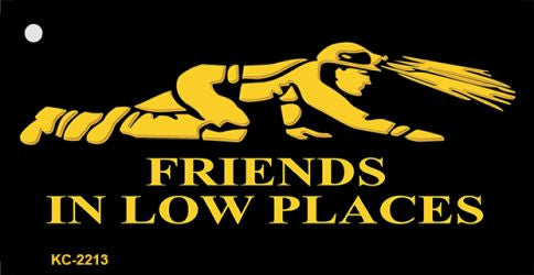 Miners Friends In Low Places Novelty Metal Key Chain KC-2213