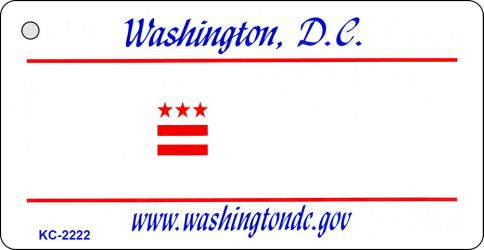 Washington DC State Blank Novelty Metal Key Chain KC-2222