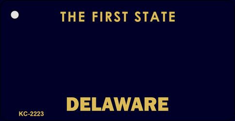 Delaware State Blank Novelty Metal Key Chain KC-2223