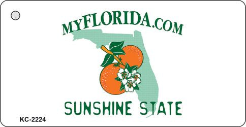 Florida State Blank Novelty Metal Key Chain KC-2224
