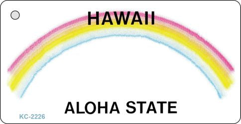 Hawaii State Blank Novelty Metal Key Chain KC-2226