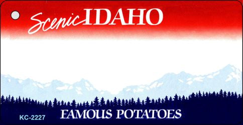 Idaho State Blank Novelty Metal Key Chain KC-2227