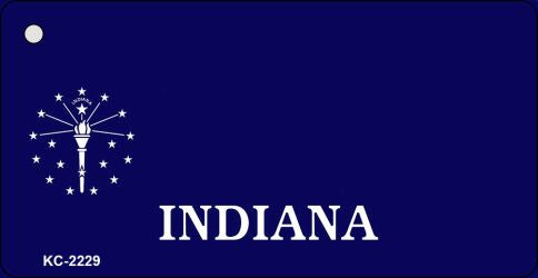Indiana State Blank Novelty Metal Key Chain KC-2229