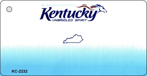 Kentucky State Blank Novelty Metal Key Chain KC-2232