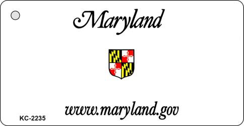 Maryland State Blank Novelty Metal Key Chain KC-2235