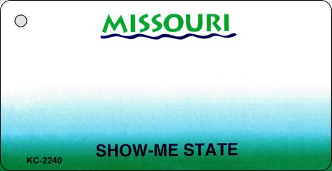 Missouri State Blank Novelty Metal Key Chain KC-2240