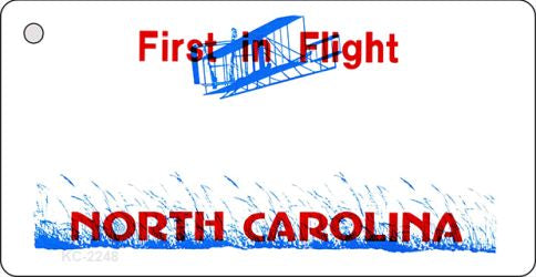 North Carolina State Blank Novelty Metal Key Chain KC-2248