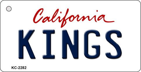 Kings California State License Plate Tag Key Chain KC-2282