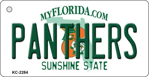Panthers Florida State License Plate Tag Key Chain KC-2284