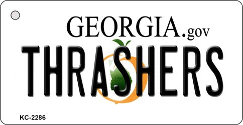 Thrashers Georgia State License Plate Tag Key Chain KC-2286