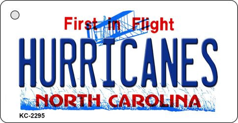 Hurricanes North Carolina State License Plate Tag Key Chain KC-2295