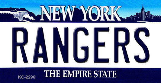 Rangers New York State Metal Key Chain KC-2296