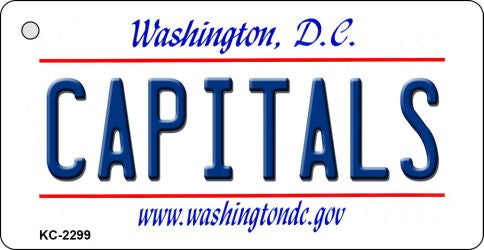 Capitals Washington DC State License Plate Tag Key Chain KC-2299