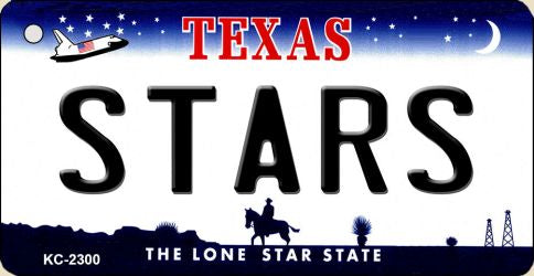 Stars Texas State License Plate Tag Key Chain KC-2300