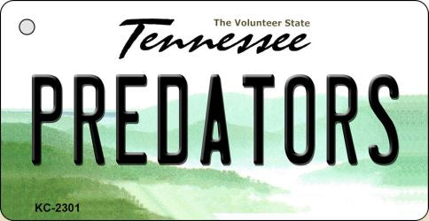 Predators Tennessee State License Plate Tag Key Chain KC-2301
