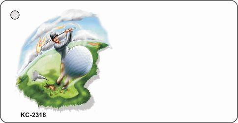 Golf OffSet Novelty Aluminum Key Chain KC-2318