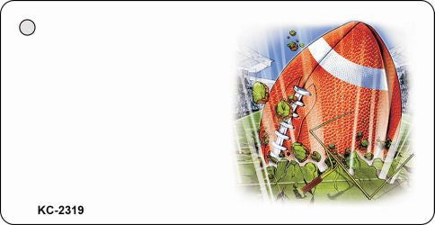 Football OffSet Novelty Aluminum Key Chain KC-2319
