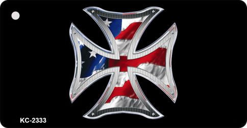 Maltese Cross Novelty Aluminum Key Chain KC-2333