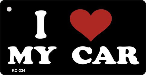 Love My Car Novelty Aluminum Key Chain KC-234