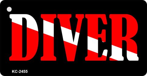 Diver Novelty Aluminum Key Chain KC-2455