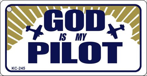 God Pilot Novelty Aluminum Key Chain KC-245