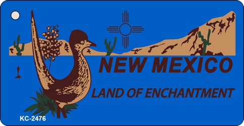 New Mexico Blue Novelty Aluminum Key Chain KC-2476