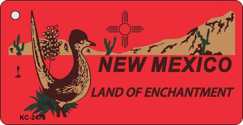 New Mexico Red Novelty Aluminum Key Chain KC-2478