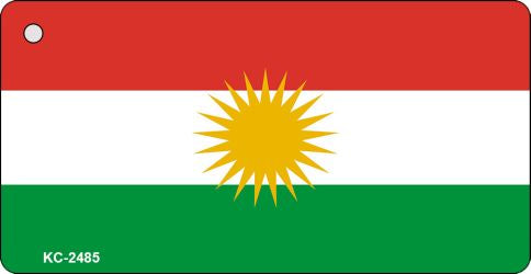 Kurdistan Flag Novelty Aluminum Key Chain KC-2485
