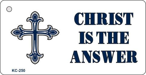 Christ Is Answer Novelty Aluminum Key Chain KC-250