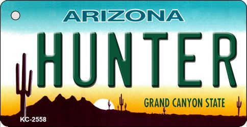 Hunter Arizona State License Plate Tag Key Chain KC-2558