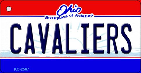 Cavaliers Ohio State License Plate Tag Key Chain KC-2567