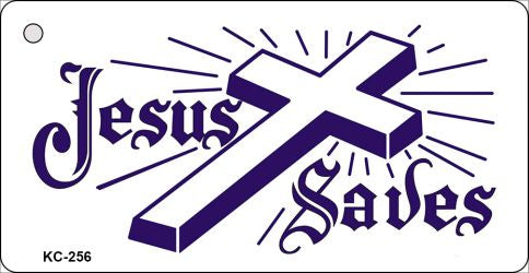 Jesus Saves Novelty Aluminum Key Chain KC-256
