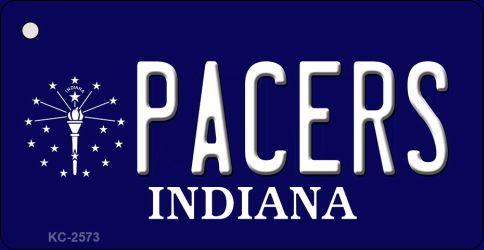 Pacers Indiana State License Plate Tag Key Chain KC-2573