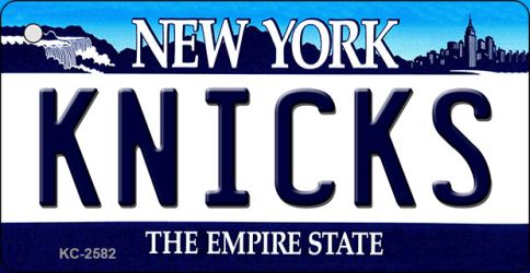 Knicks New York State License Plate Tag Key Chain KC-2582