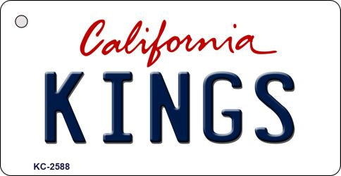 Kings California State License Plate Tag Key Chain KC-2588